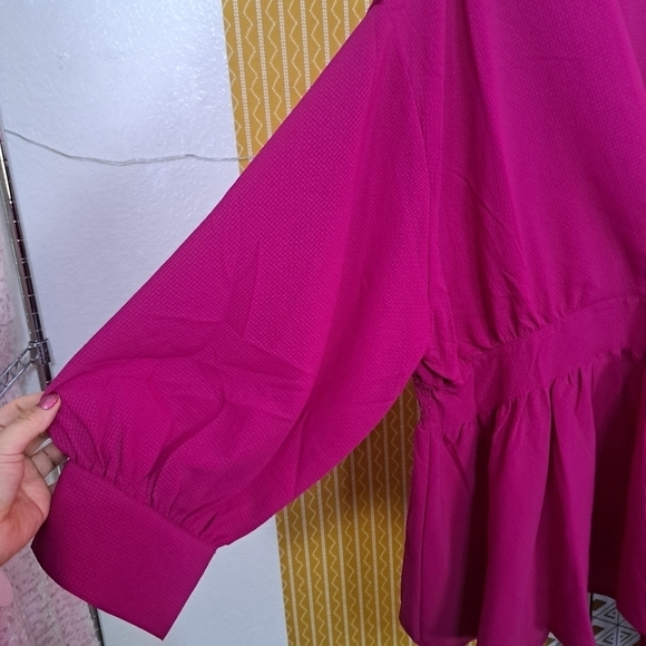 NEW Wishing Waves Boho Blouse in Raspberry 💗 - Picture 6 of 9